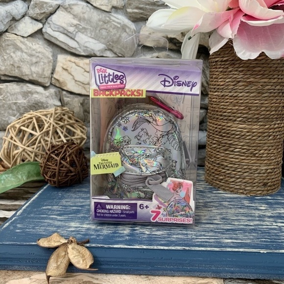 Disney Other - Disney Real Little Mermaid Surprise Hologram Accessories Backpack Doll Moose Toy